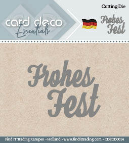 Card Deco Cutting Dies- Frohes Fest
