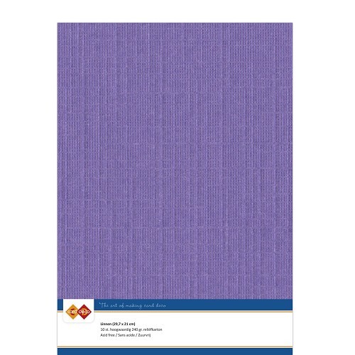 Linnenkarton - A4 - Violet