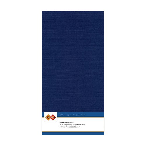 Linnenkarton - Vierkant - Donkerblauw