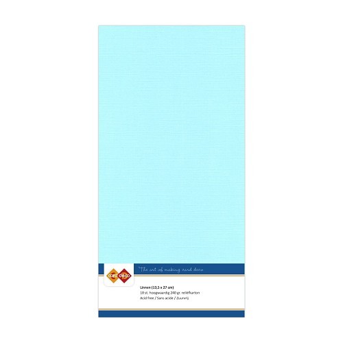 Linnenkarton - Vierkant - Lichtblauw