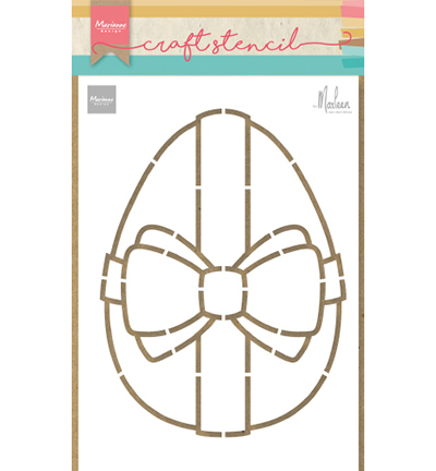 Marianne Design stencil PS8055 Easter egg by Marleen