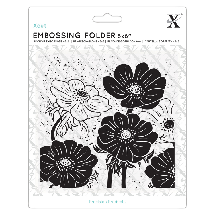 Embossing Folder 6x6" - Full Bloom Helleborus
