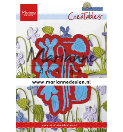 Marianne Design mallen LR0649 Petra's Violets