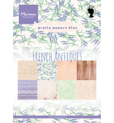 Marianne Design Pretty Papers Bloc French Antiques