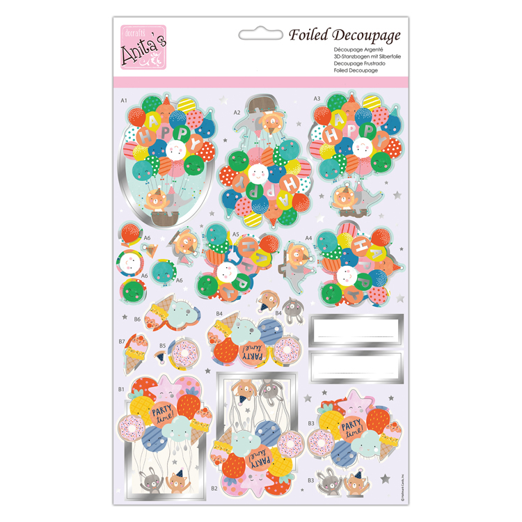 Foiled Decoupage - Party Time