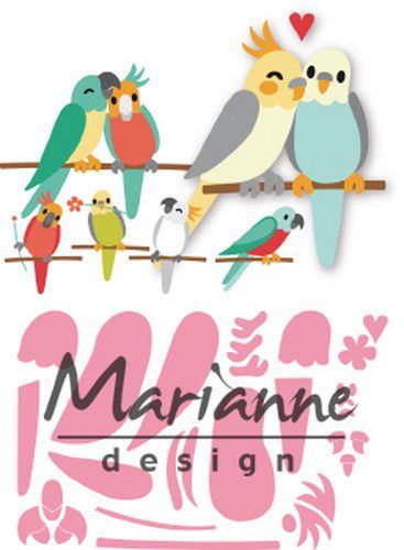 Marianne Design mallen COL1465 Eline's Vogels