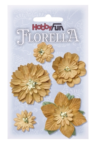 FLORELLA-Blüten beige, 2-5cm