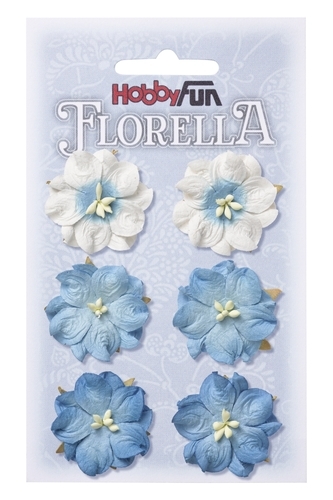 FLORELLA-Blüten blau, 3,5cm