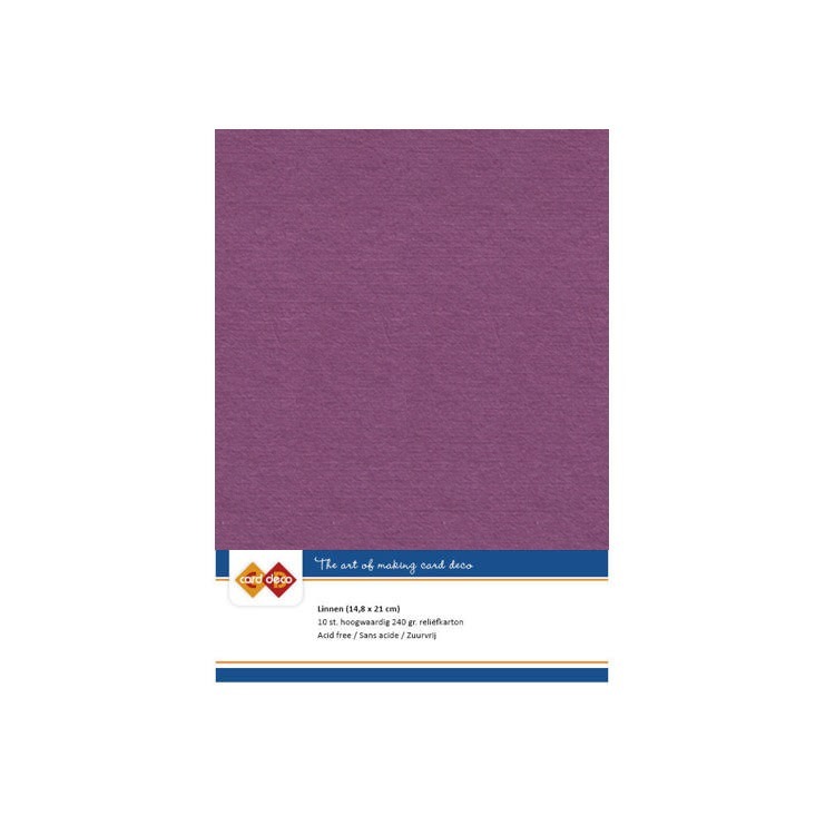 Linen Cardstock - A5 - Azalea Pink