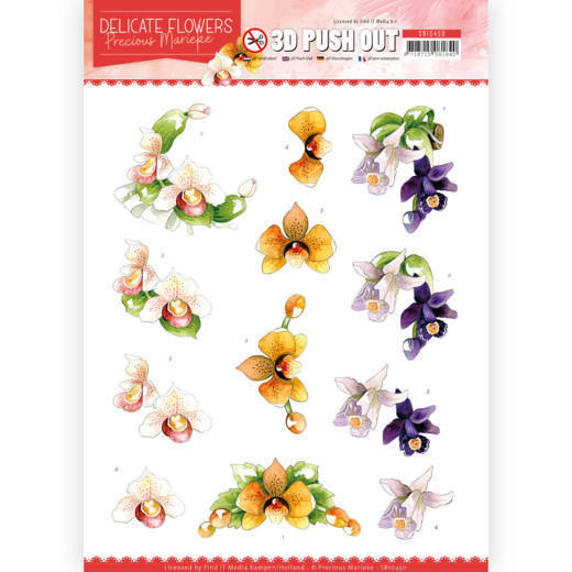 Precious Marieke 3d Uitdrukvel Delicate Flowers - Orchid