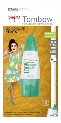 Tombow Liquid glue Multi Talent 25 ml met 2 tips-blister 19-PT-MTC