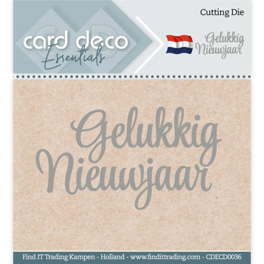 Card Deco Essentials - Cutting Dies - Gelukkig Nieuwjaar