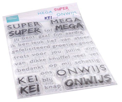 Marianne Design stempels SUPER-MEGA-KEI-ONWIJS (NL) CS1066