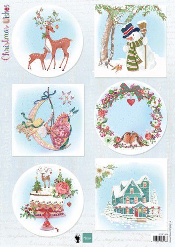 Marianne Design Knipvel Christmas Wishes Deer