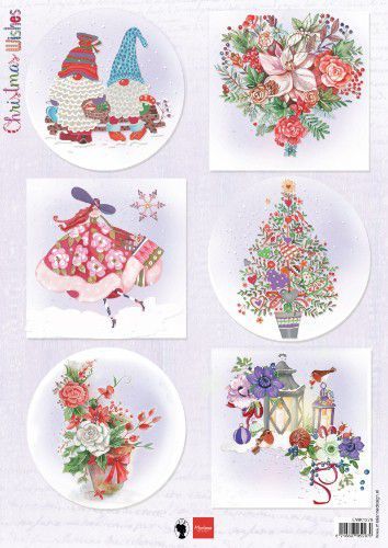 Marianne Design Knipvel Christmas Wishes gnomes