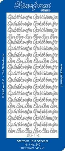 Starform Stickers Text NL: Opkikkertje 2 (10 PC) - Gold  - 0249.001 - 10X23CM