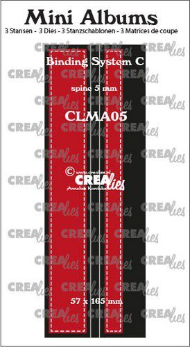 Crealies mallen Mini Albums  Bindsysteem C CLMA05 57x165 mm (08-20)
