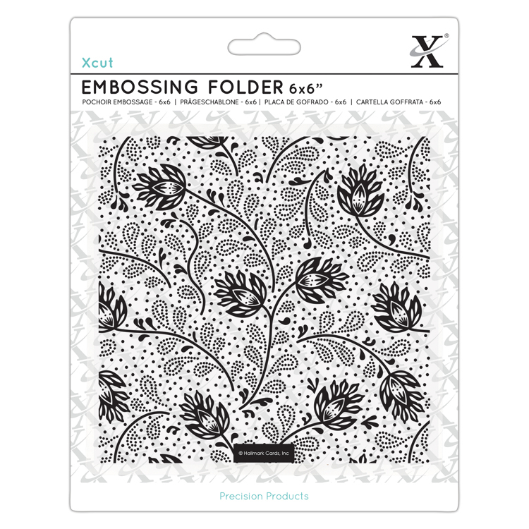 6x6" Embossing Folder - Abstract Thistles