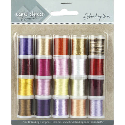 Card Deco Essentials - Embroidery yarn mix 01