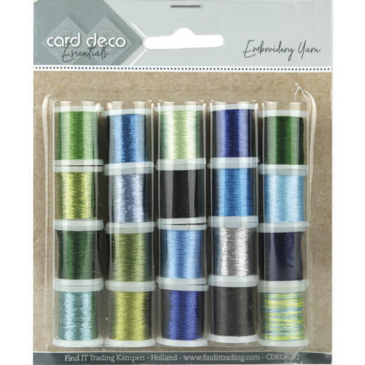 Card Deco Essentials - Embroidery yarn mix 02