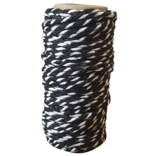 Card Deco Essentials - Bakers Twine black/white 