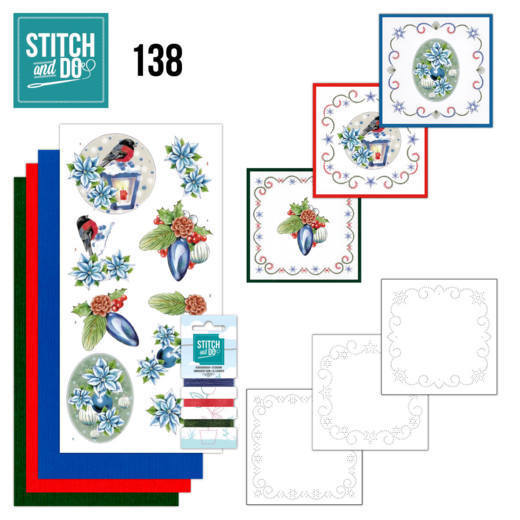 Stitch and Do 138 - Jeanine's Art - Christmas Flowers - Christmas Lantern