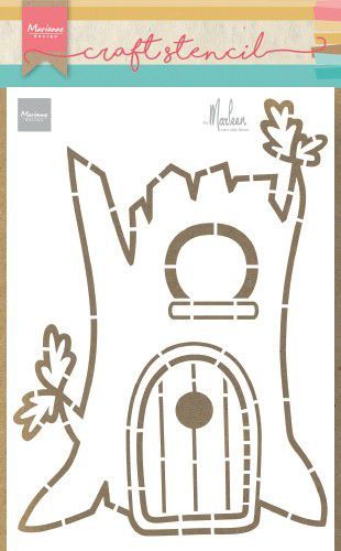 Marianne Design Craft Stencil PS8073 Treehouse by Marleen