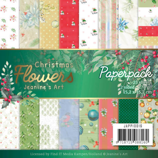 Paperpack - Jeanines Art  Christmas Flowers