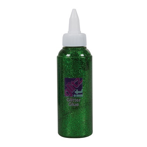 Glitter Glue (120ml) - Field Green