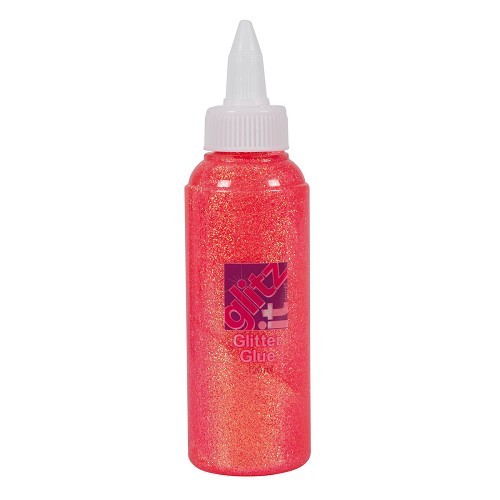 Glitter Glue (120ml) - Coral