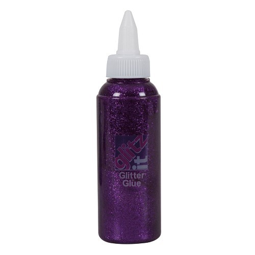 Glitter Glue (120ml) - Deep Purple