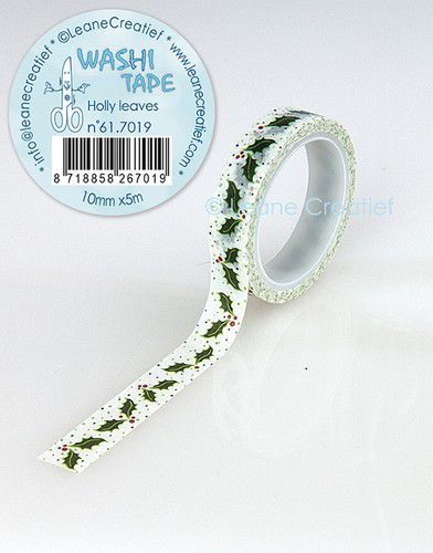 LeCrea - Washi tape Hulstblaadjes 10mmx5m. 61.7019 (09-20)