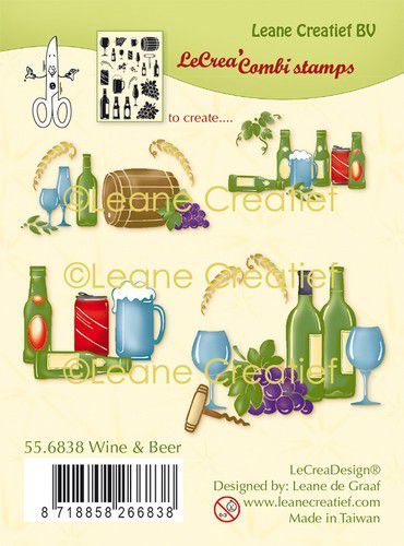 Leane Creatief stempels combi Wijn & Bier (09-20)