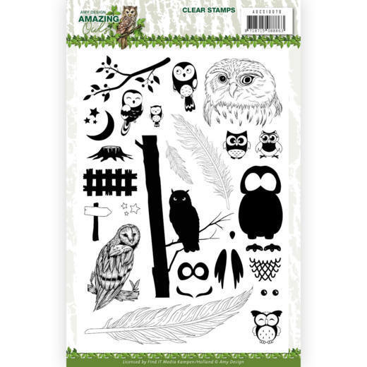 Clear Stamps - Amy Design - Amazing Owls