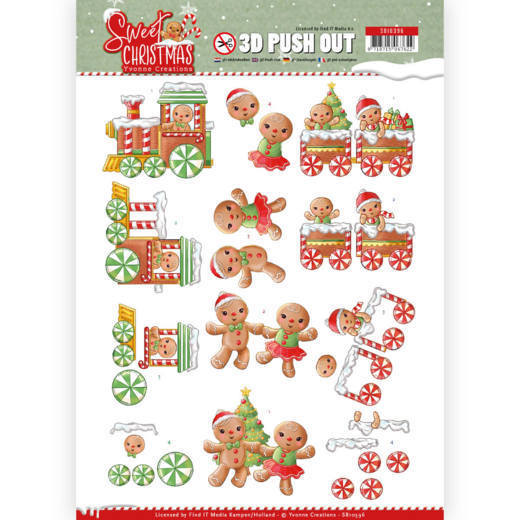 3D Pushout - Yvonne Creations - Sweet Christmas - Sweet Cookies
