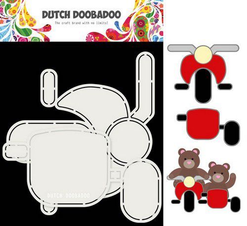 Dutch Doobadoo Card Art Motor en zijspan 2 set A5 470.713.813 (09-20)