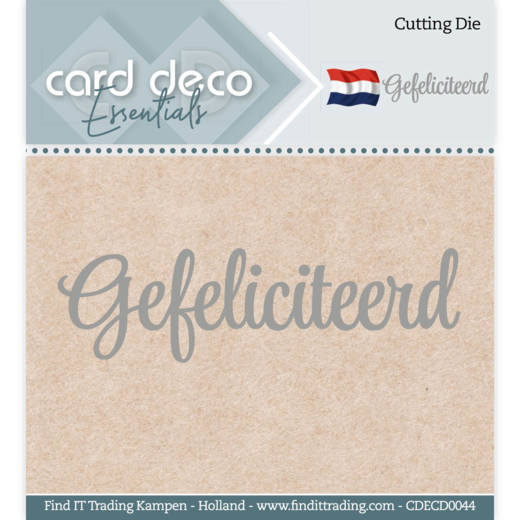 Card Deco Essentials - Cutting Dies - Gefeliciteerd