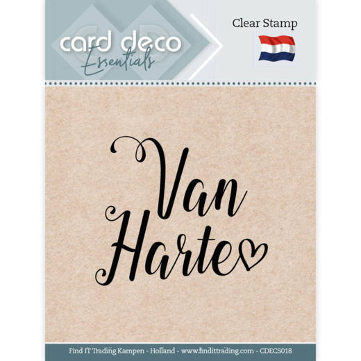 Card Deco Essentials - Clear Stamps - Van Harte