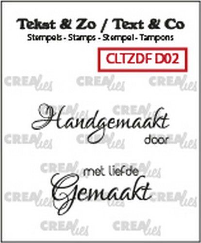 Crealies Clearstamp Tekst & Zo Font Divers no. 2 (NL) CLTZDFD02 38x11 mm (10-20)