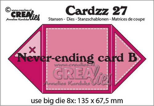 Crealies Cardzz Oneindige kaart B CLCZ27 13,5 x 13,5 cm (10-20)