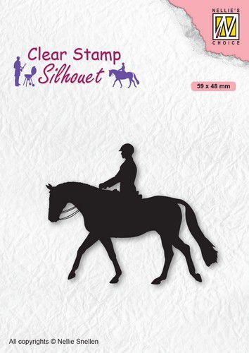 Nellies Choice Clearstempel - Silhouette Ruiter (10-20)