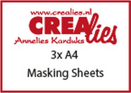 Crealies Basis Masking Sheets 3x A4 CLBSMS 3x A4 (09-20)