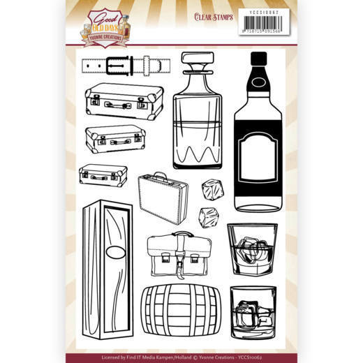 Clear Stamps - Yvonne Creations - Good old day's - Whiskey