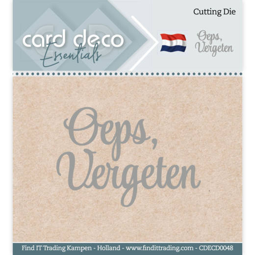Card Deco Essentials - Cutting Dies - Oeps, vergeten