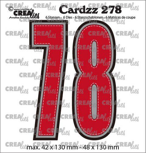 Crealies mallen CLCZ278 Cijfers 7 en 8