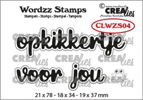 Crealies Clearstamp Wordzz Opkikkertje voor jou (NL) CLWZS04 21x78mm (11-20)
