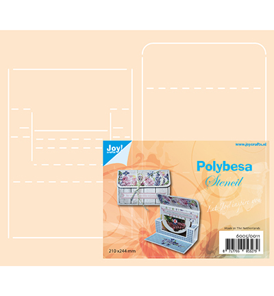 Joy!Crafts Polybesa stencil - Envelop voor kadokaart
