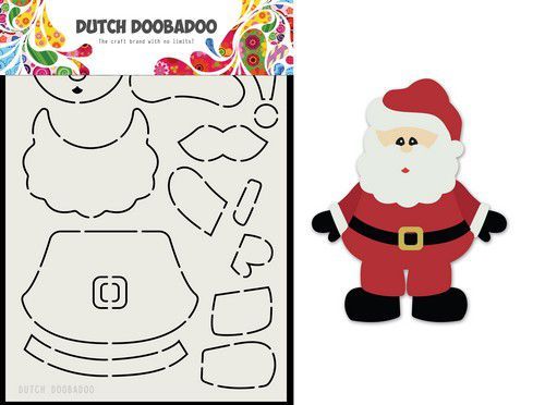 Dutch Doobadoo Card Art Built up Kerstman A5 470.713.830 (11-20)