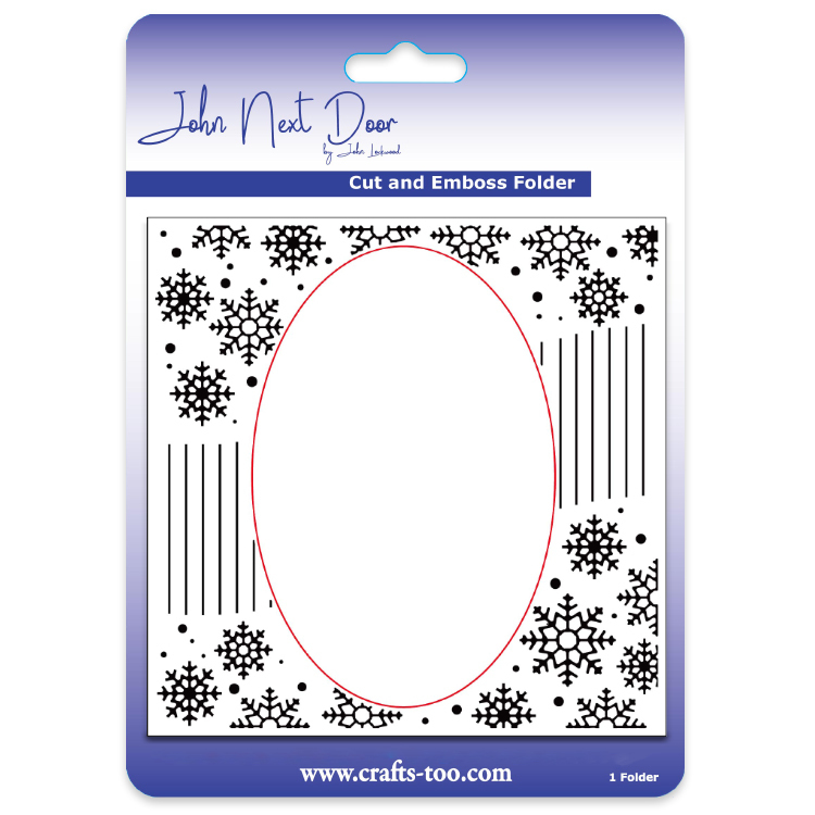 John Next Door Cut and Emboss Folders - Snowflake Swirl