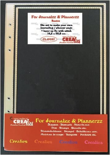 Crealies Journalzz & Pl Stans plannerpagina (stiksteek lijn) CLJP997 14,5x20,8cm (12-20)